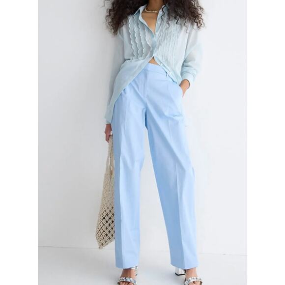 J. Crew Straight Leg Essential Pant Lightweight Chino High Rise Trouser - Picture 13 of 13